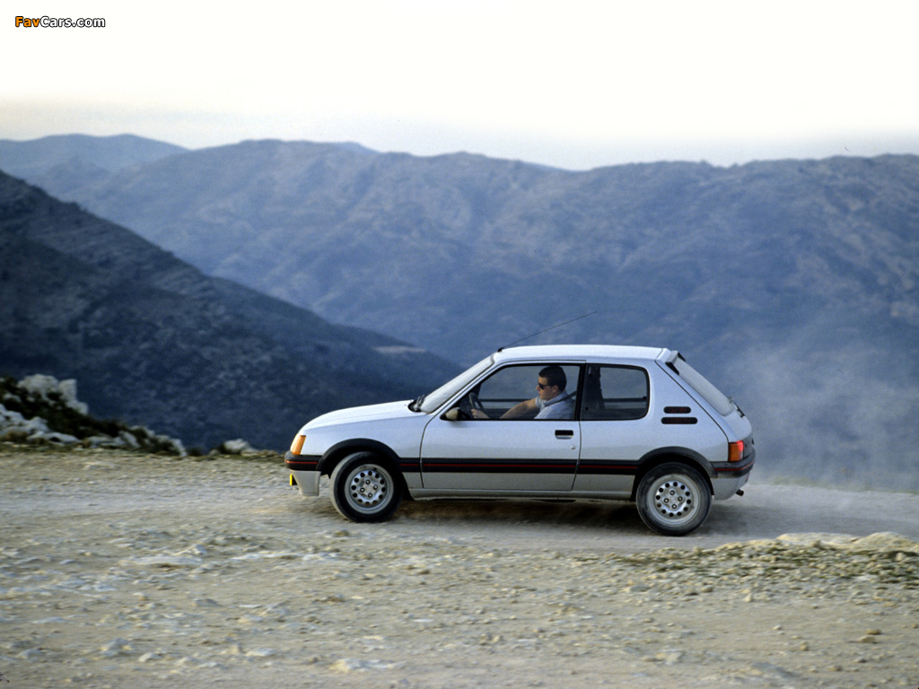 Peugeot 205 GTi 1984–94 wallpapers (1024 x 768)