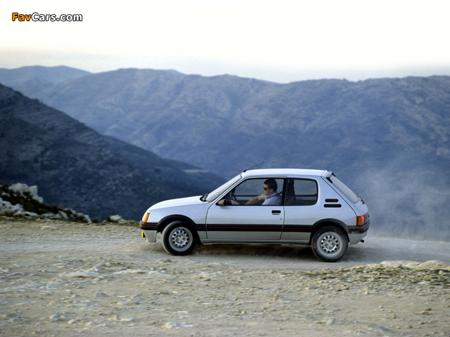 Peugeot 205 GTi 1984–94 wallpapers (640 x 480)