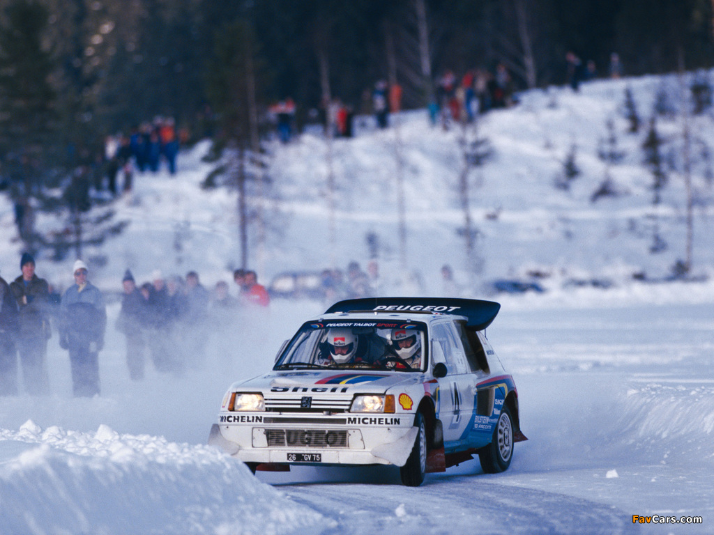 Peugeot 205 T16 Rally Car 1984–86 wallpapers (1024 x 768)