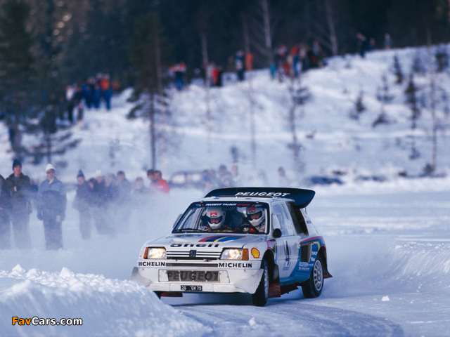 Peugeot 205 T16 Rally Car 1984–86 wallpapers (640 x 480)