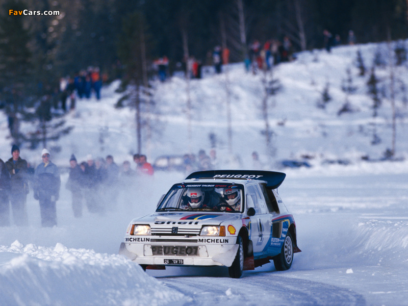 Peugeot 205 T16 Rally Car 1984–86 wallpapers (800 x 600)