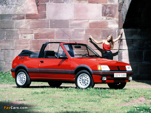 Peugeot 205 Cabrio 1986–94 wallpapers (640 x 480)