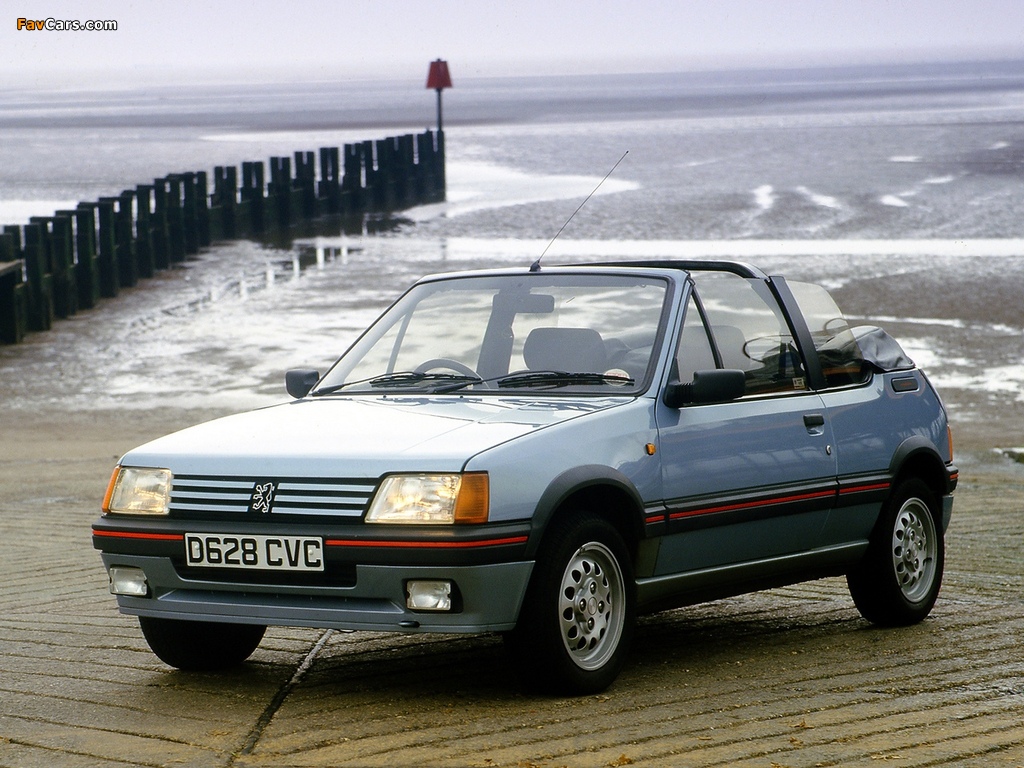 Peugeot 205 CTI UK-spec 1991–93 wallpapers (1024 x 768)