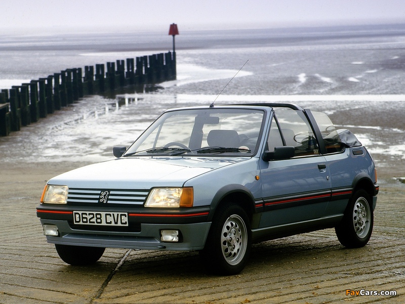 Peugeot 205 CTI UK-spec 1991–93 wallpapers (800 x 600)