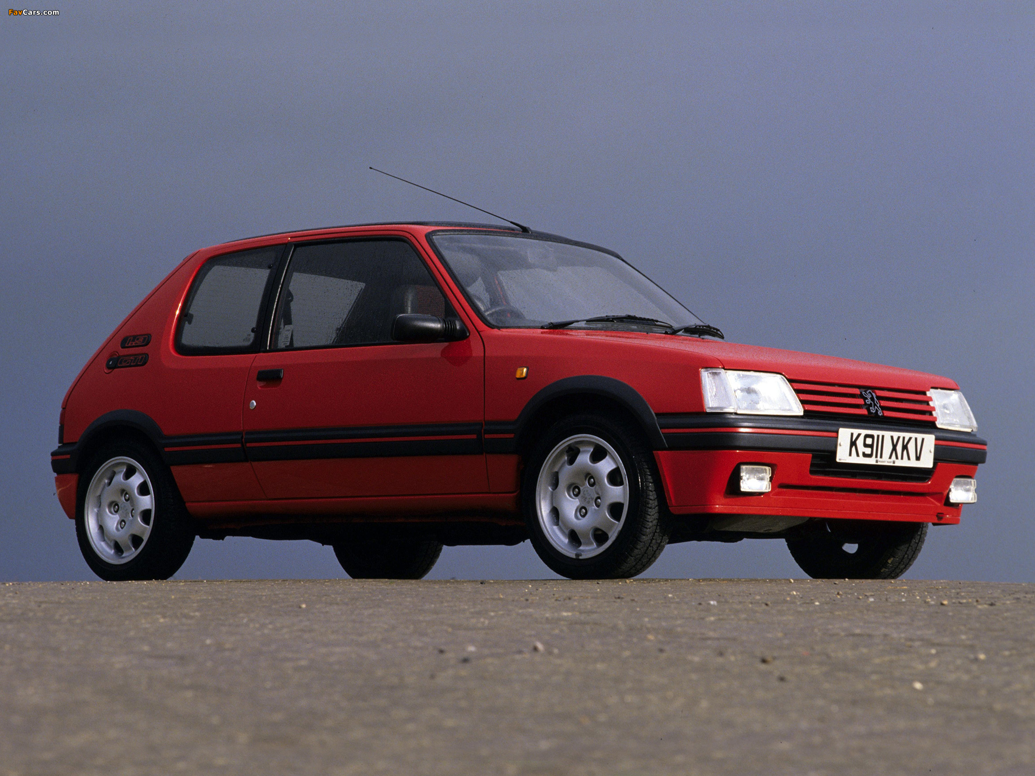 Peugeot 205 GTI UK-spec 1991–94 wallpapers (2048 x 1536)