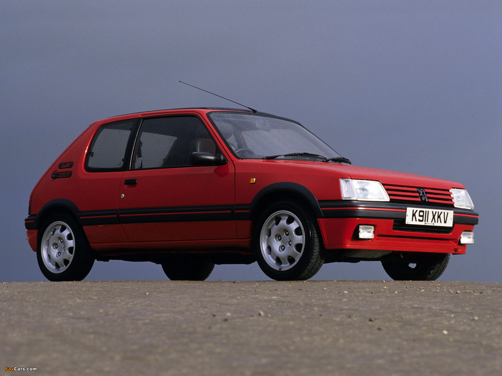 Peugeot 205 GTI UK-spec 1991–94 wallpapers (1600 x 1200)