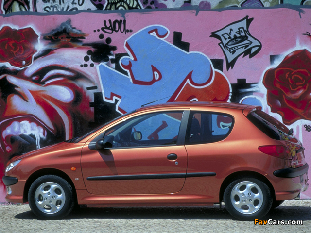 Peugeot 206 3-door 1998–2003 pictures (640 x 480)