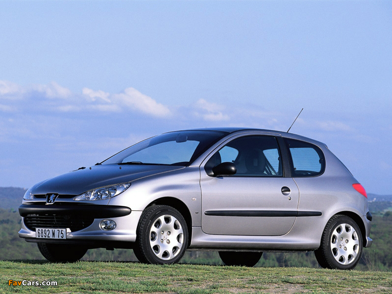 Peugeot 206 3-door 1998–2003 pictures (800 x 600)