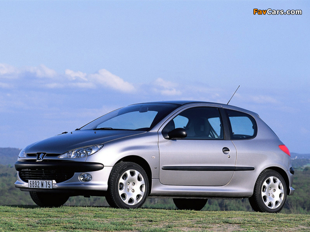 Peugeot 206 3-door 1998–2003 pictures (640 x 480)