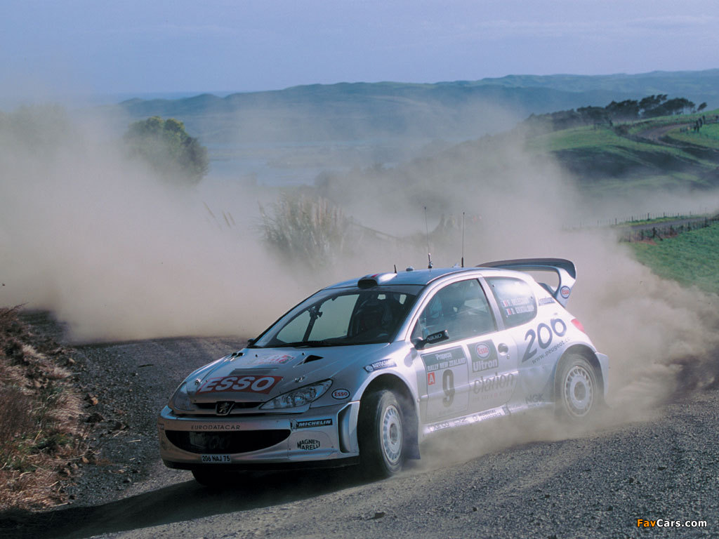 Peugeot 206 WRC 1999–2003 photos (1024 x 768)