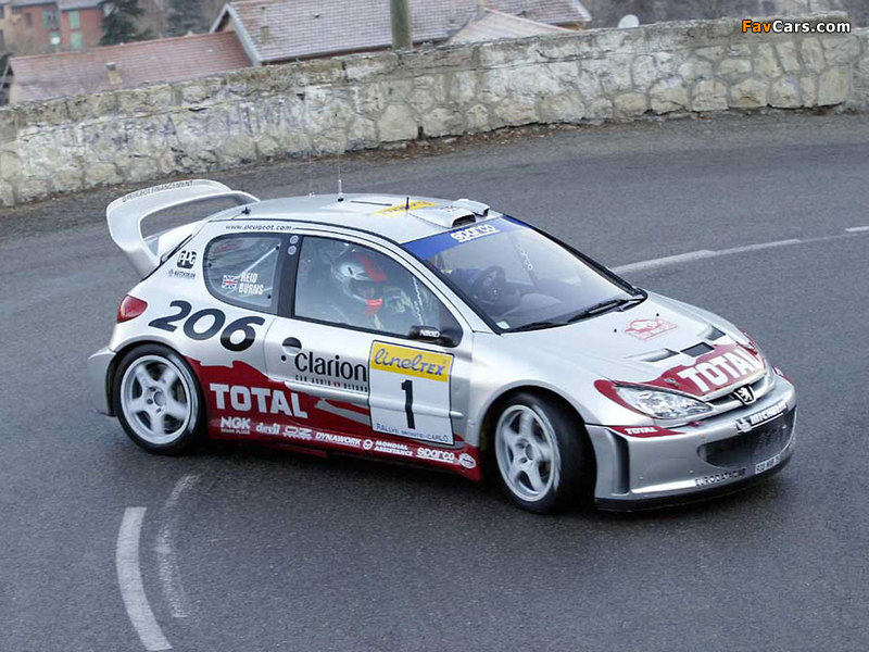 Peugeot 206 WRC 1999–2003 wallpapers (800 x 600)