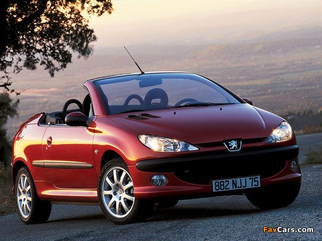 Peugeot 206 CC 2001–03 images (640 x 480)