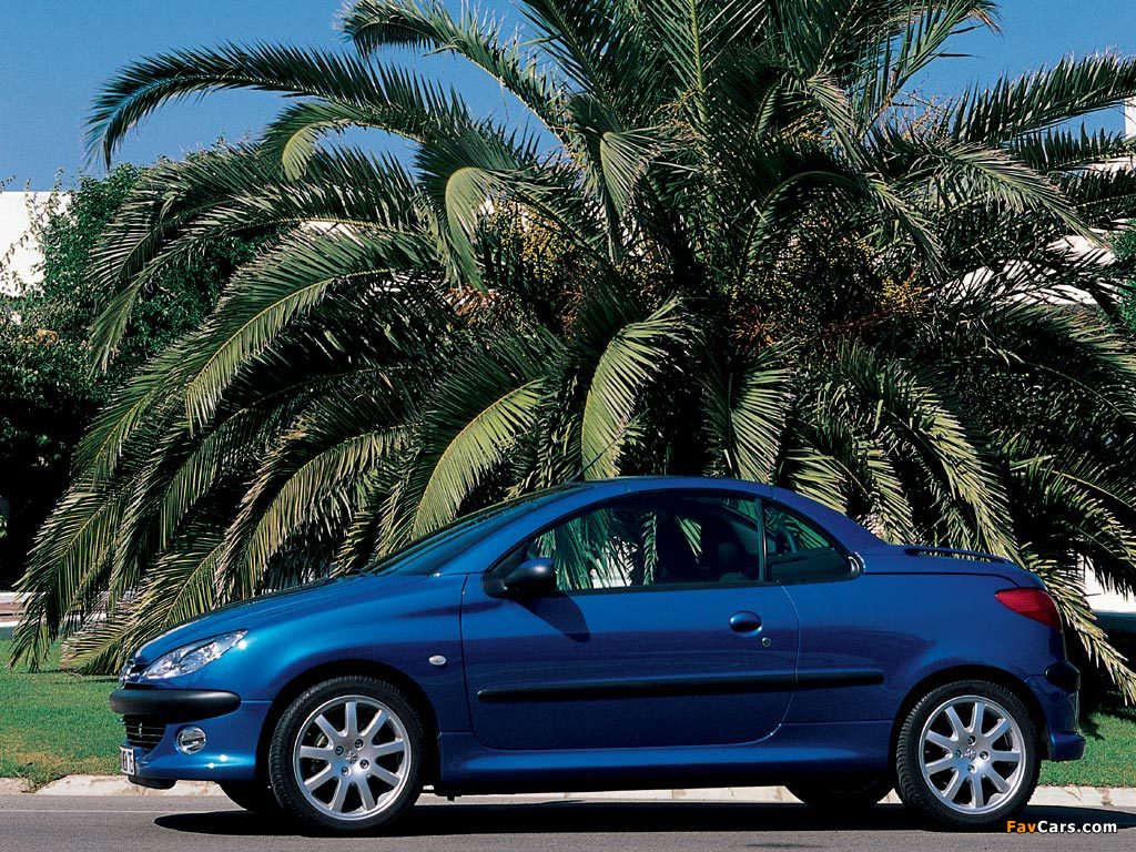 Peugeot 206 CC 2001–03 photos (1024 x 768)