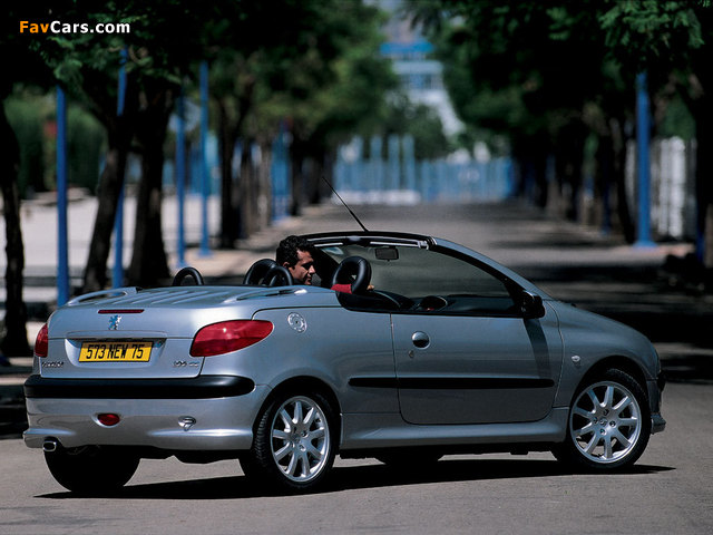 Peugeot 206 CC 2001–03 pictures (640 x 480)