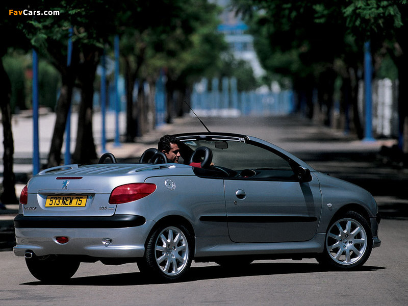 Peugeot 206 CC 2001–03 pictures (800 x 600)