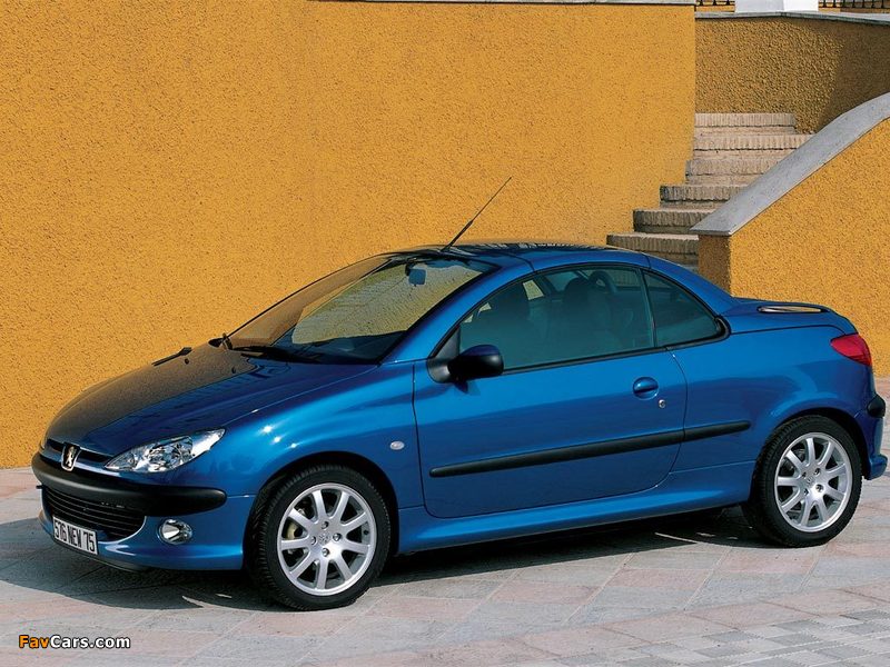 Peugeot 206 CC 2001–03 wallpapers (800 x 600)