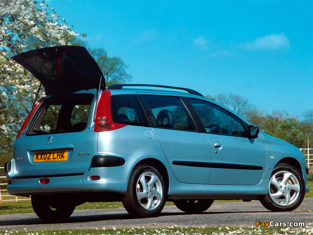 Peugeot 206 SW UK-spec 2002–06 images (640 x 480)
