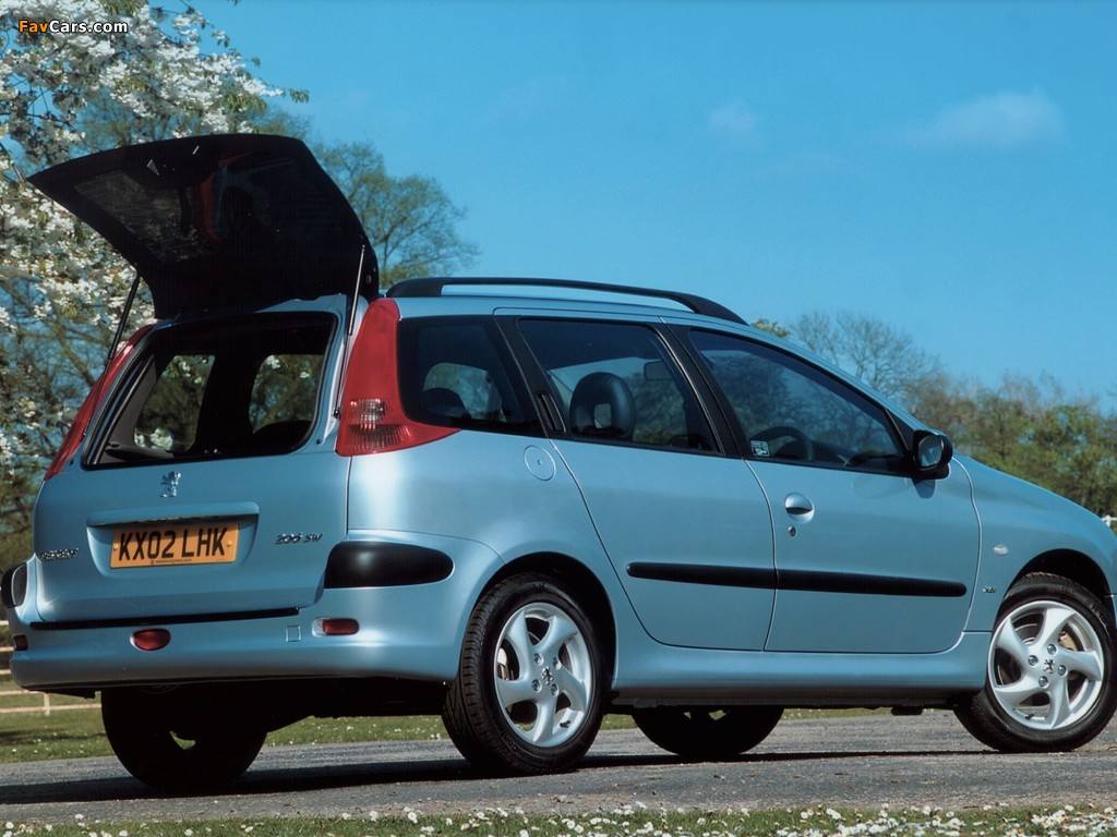 Peugeot 206 SW UK-spec 2002–06 images (1024 x 768)
