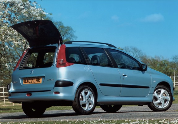 Peugeot 206 SW UK-spec 2002–06 images