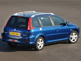 Peugeot 206 SW UK-spec 2002–06 pictures