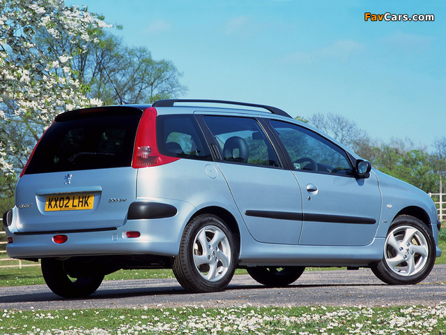 Peugeot 206 SW UK-spec 2002–06 pictures (640 x 480)