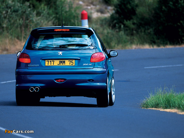 Peugeot 206 RC 2003–06 images (640 x 480)