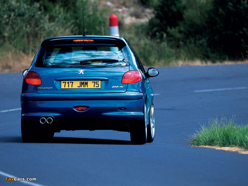 Peugeot 206 RC 2003–06 images (800 x 600)