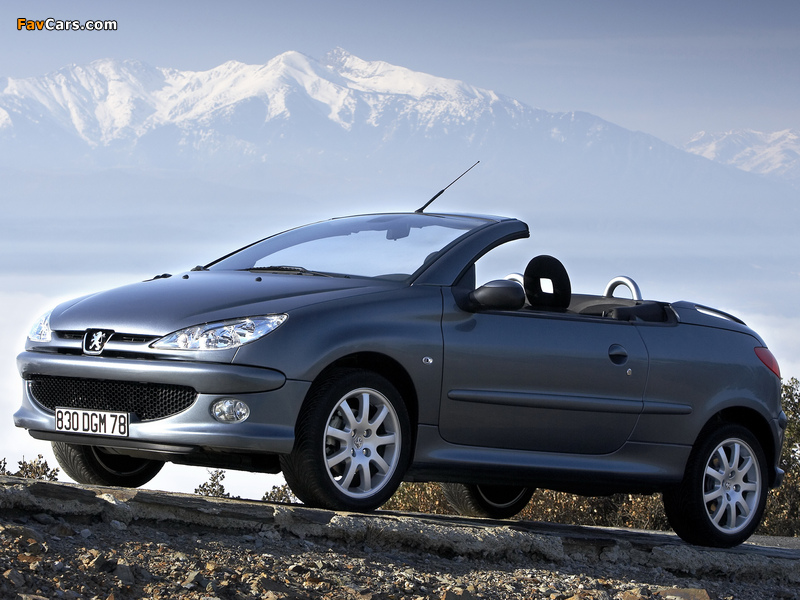 Peugeot 206 CC 2003–06 photos (800 x 600)