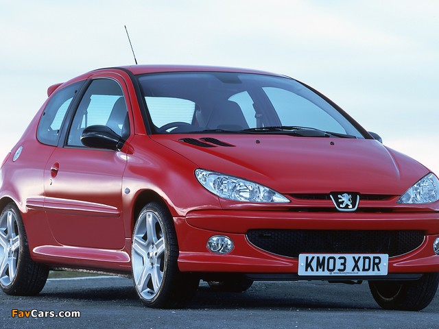 Peugeot 206 GTi 180 UK-spec 2003–2006 pictures (640 x 480)