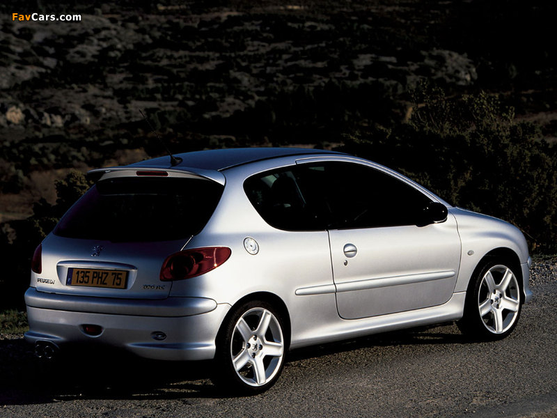 Peugeot 206 RC 2003–06 wallpapers (800 x 600)