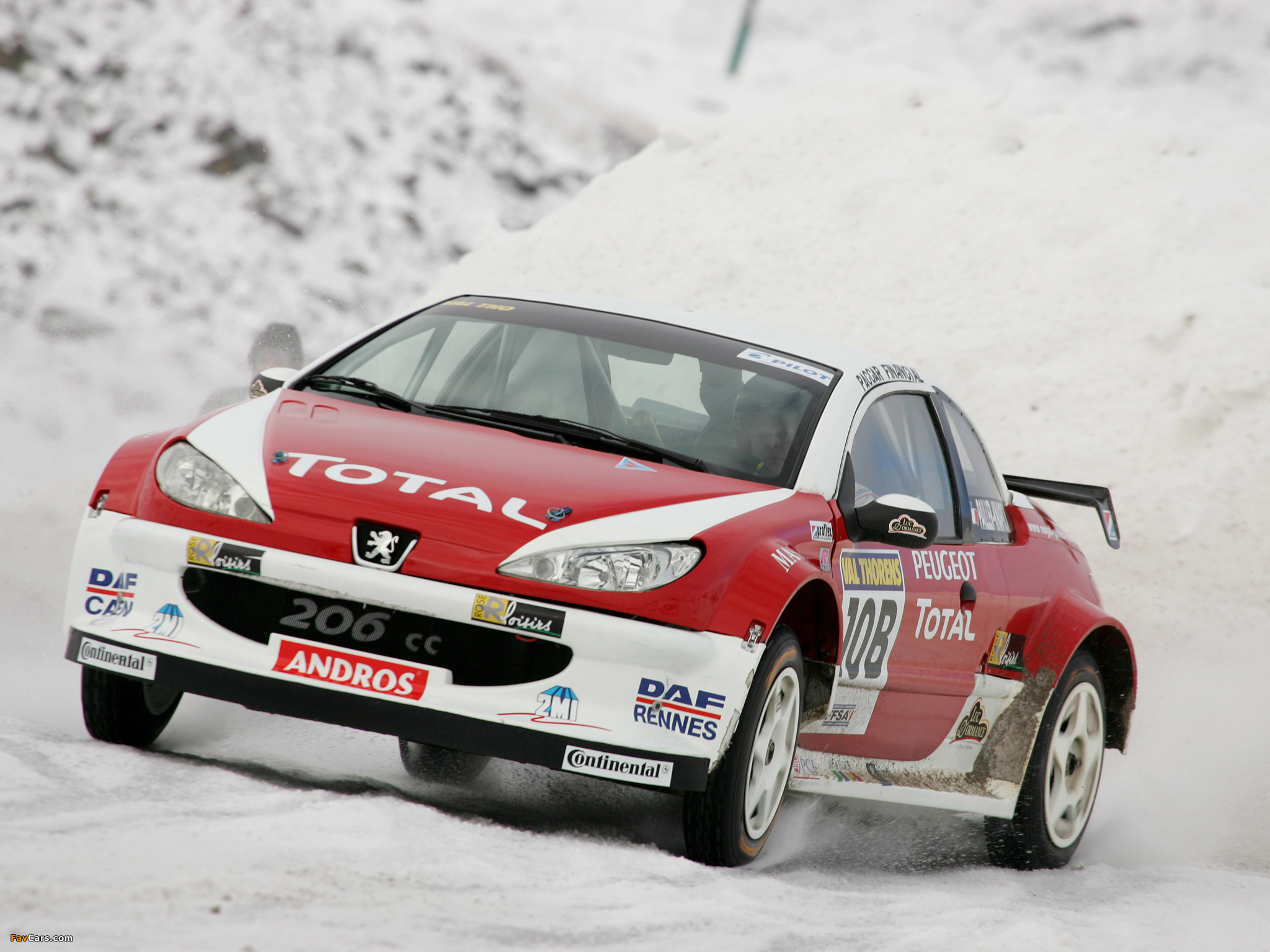 Peugeot 206 CC Trophée Andros 2004–05 wallpapers (2048 x 1536)