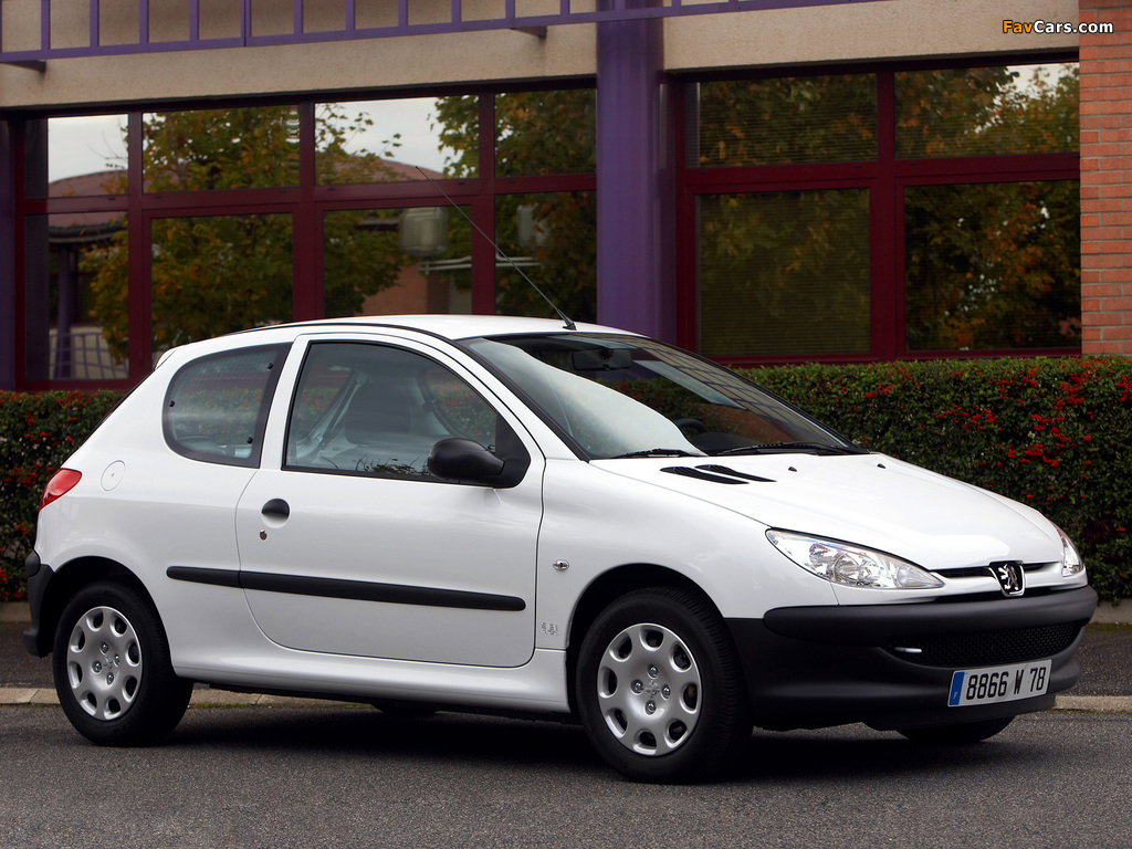 Peugeot 206 Affaire 3-door 2006–10 photos (1024 x 768)