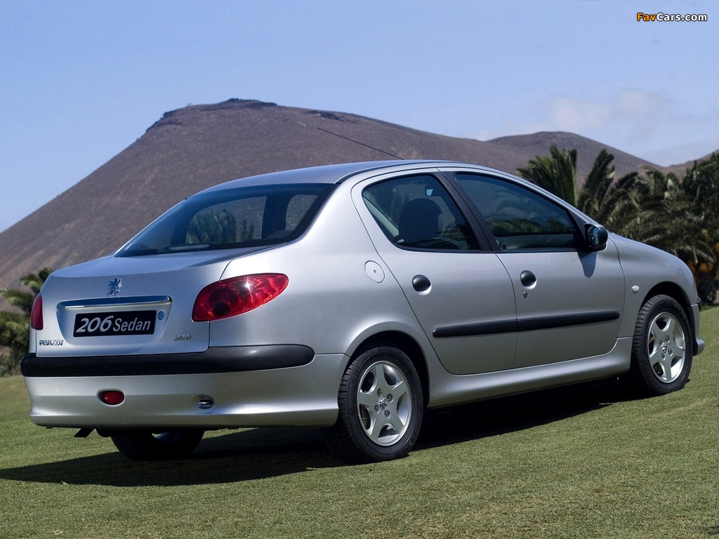 Peugeot 206 Sedan 2006 pictures (1024 x 768)