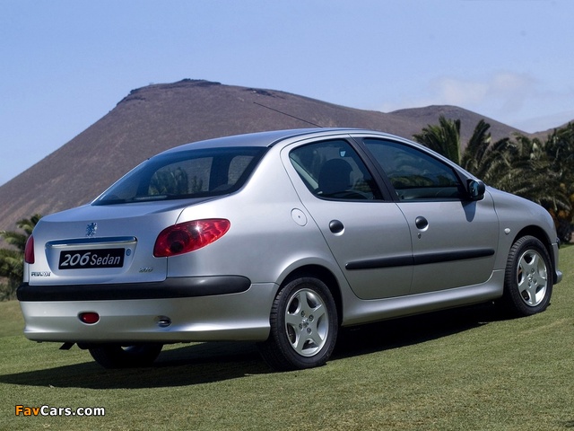 Peugeot 206 Sedan 2006 pictures (640 x 480)
