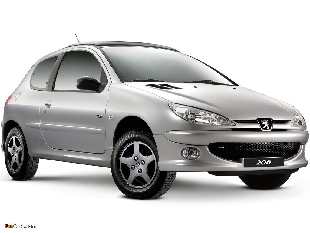 Peugeot 206 Live! 2008–09 wallpapers (1024 x 768)