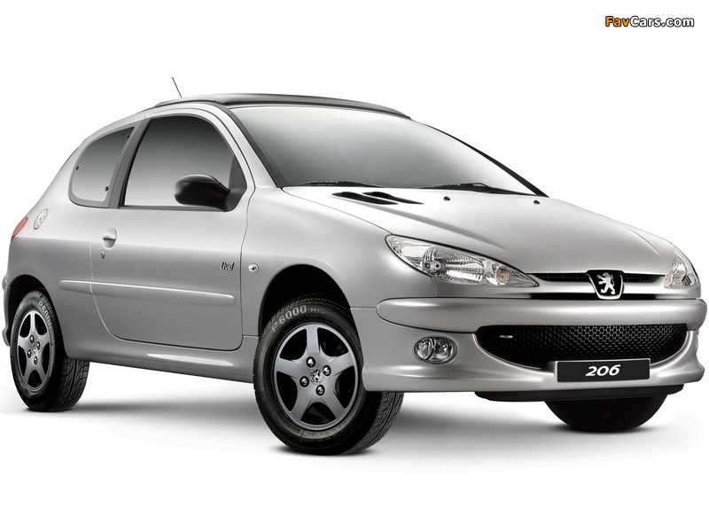 Peugeot 206 Live! 2008–09 wallpapers (800 x 600)