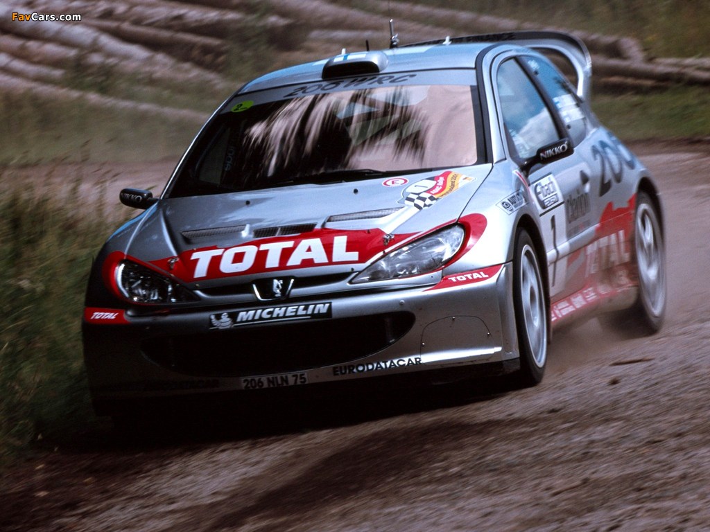 Photos of Peugeot 206 WRC 1999–2003 (1024 x 768)