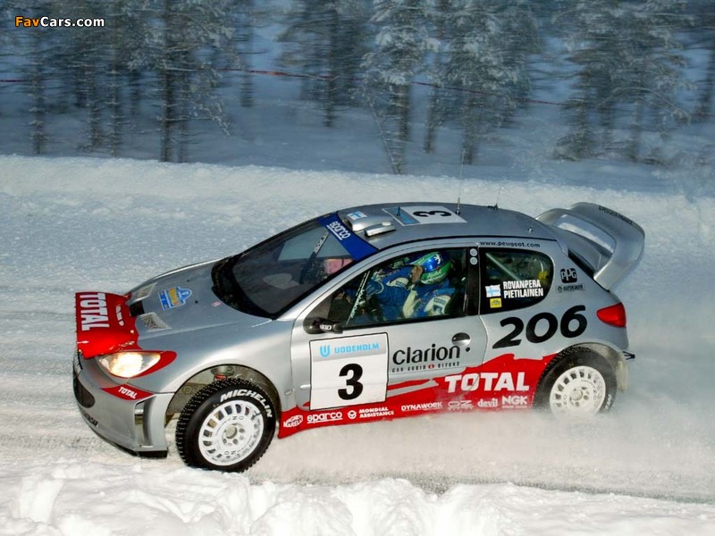 Photos of Peugeot 206 WRC 1999–2003 (800 x 600)