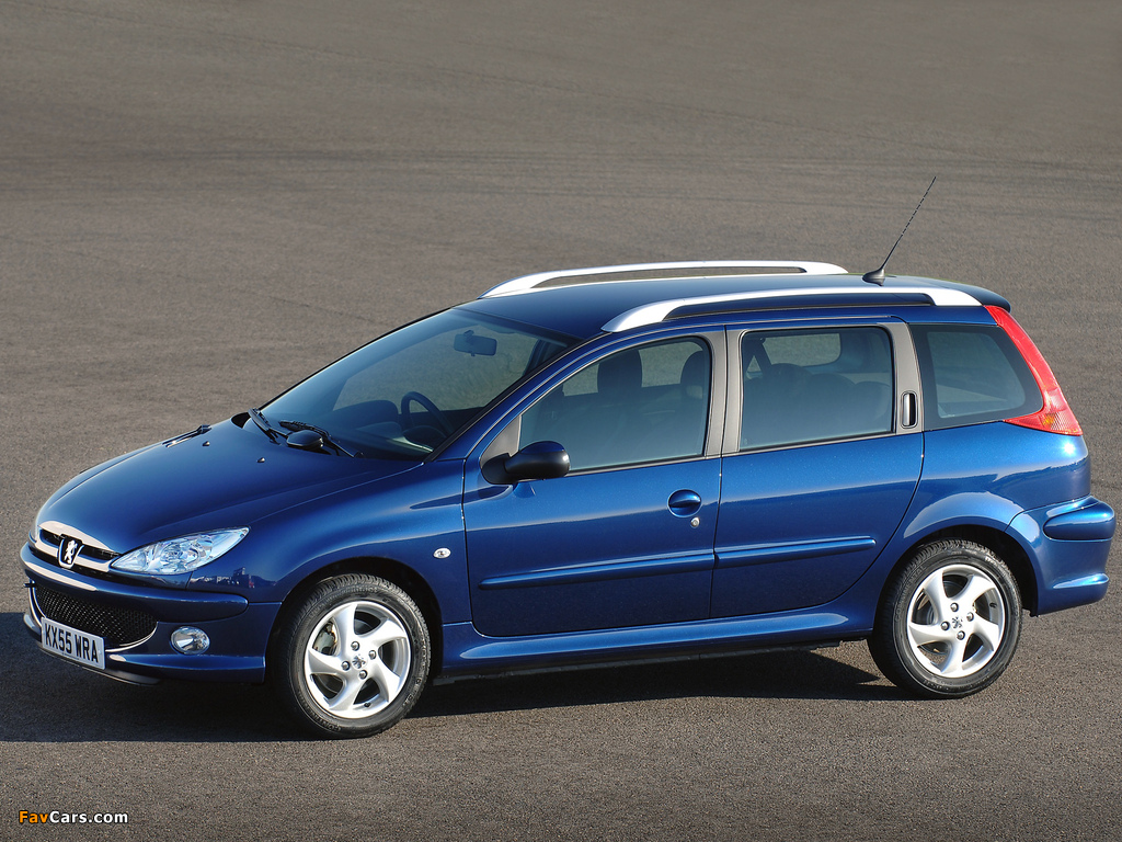 Pictures of Peugeot 206 SW UK-spec 2002–06 (1024 x 768)