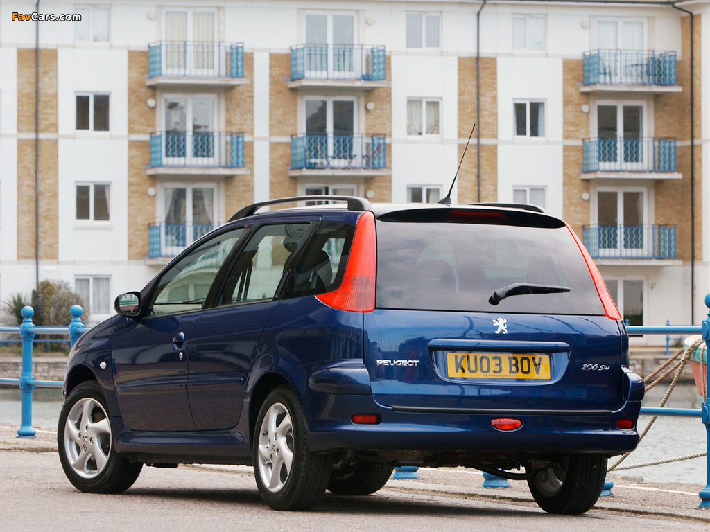 Pictures of Peugeot 206 SW UK-spec 2002–06 (1024 x 768)