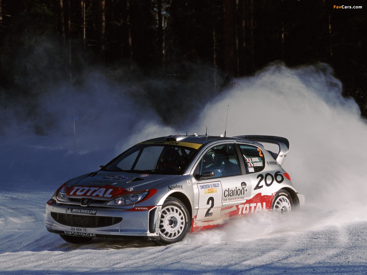 Peugeot 206 WRC 1999–2003 wallpapers (1280 x 960)