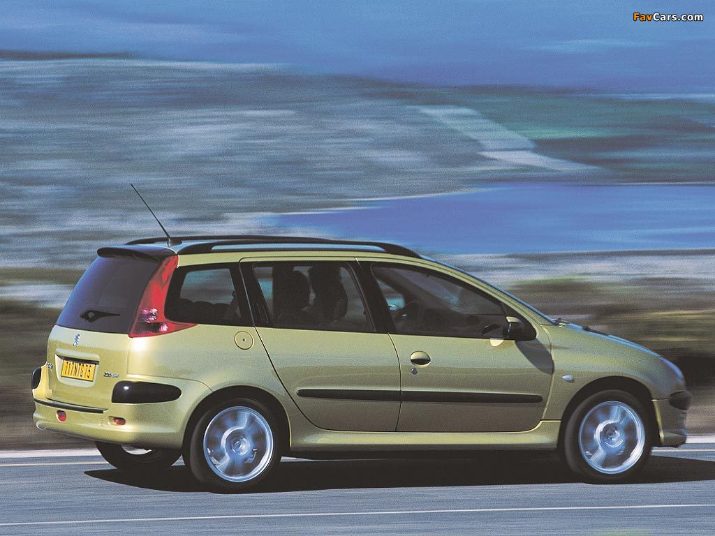 Peugeot 206 SW 2002–06 wallpapers (1024 x 768)