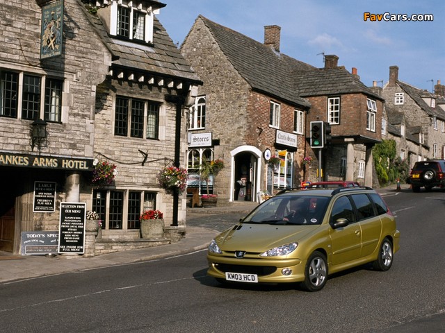 Peugeot 206 SW UK-spec 2002–06 wallpapers (640 x 480)