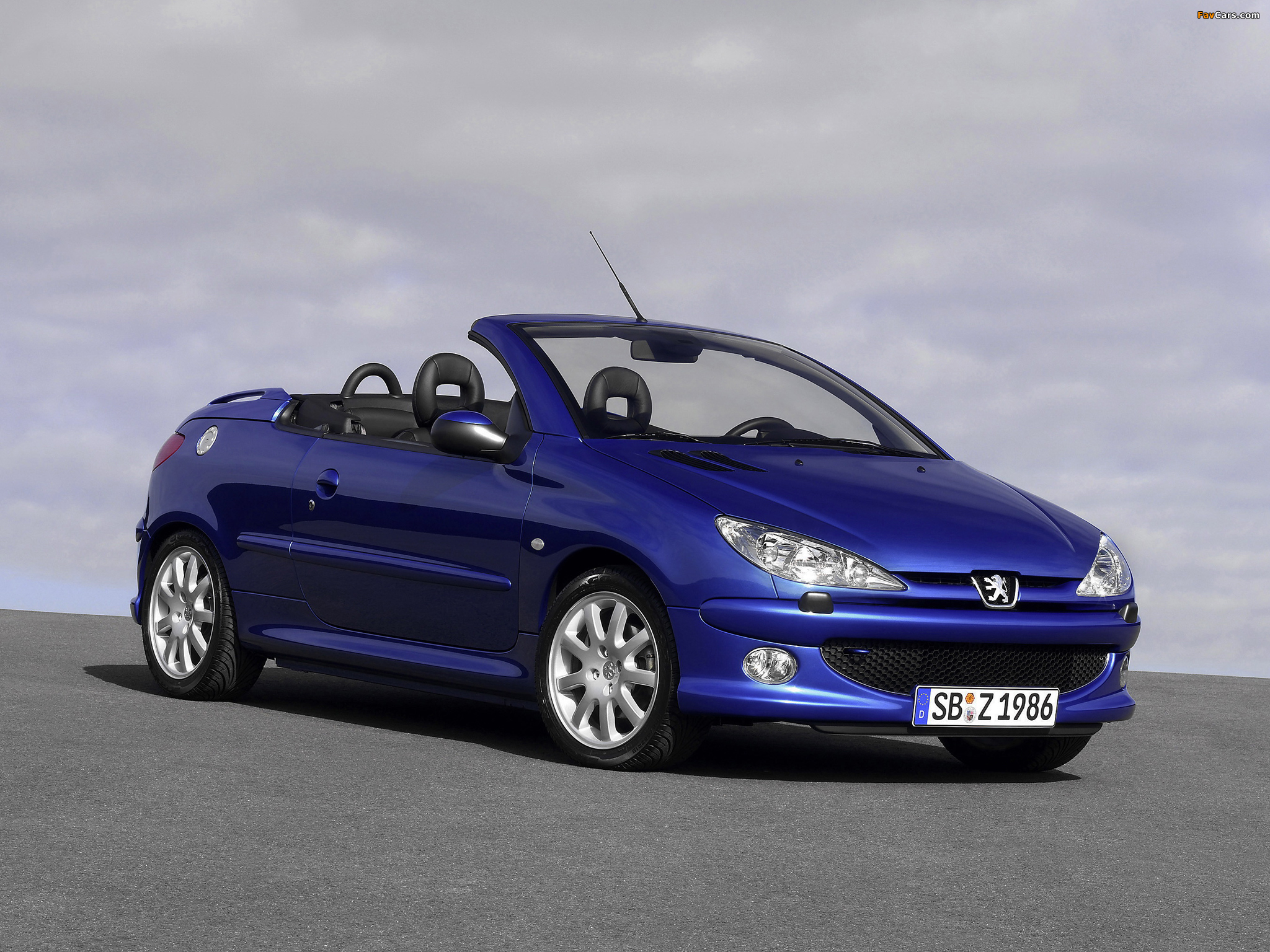 Peugeot 206 CC 2003–06 wallpapers (2048 x 1536)