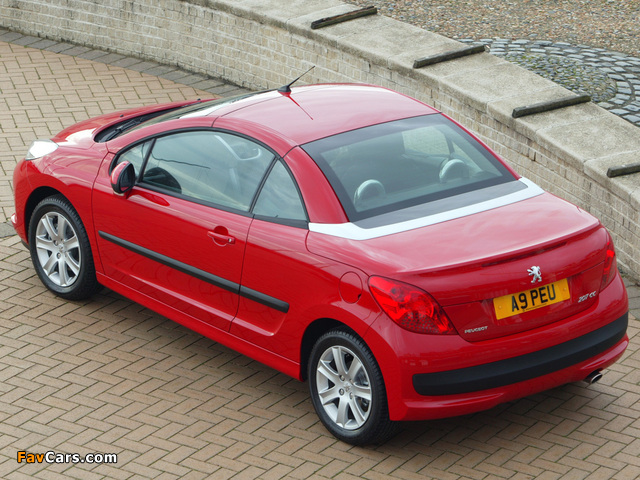 Images of Peugeot 207 CC UK-spec 2007–09 (640 x 480)