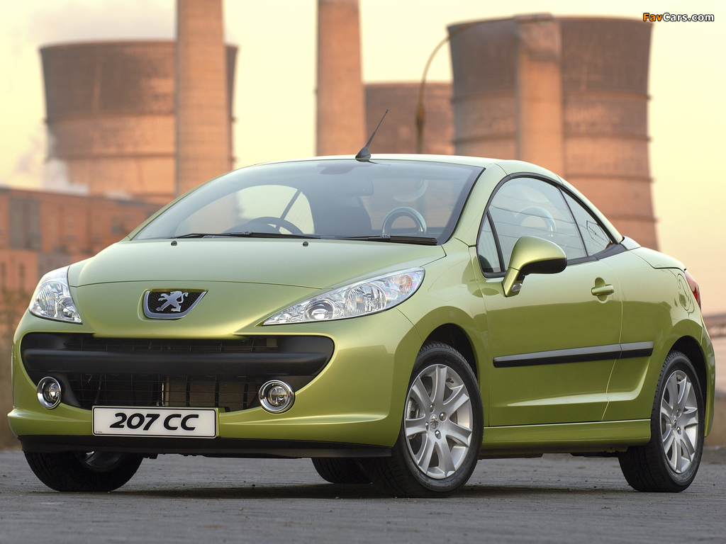 Images of Peugeot 207 CC ZA-spec 2007–10 (1024 x 768)