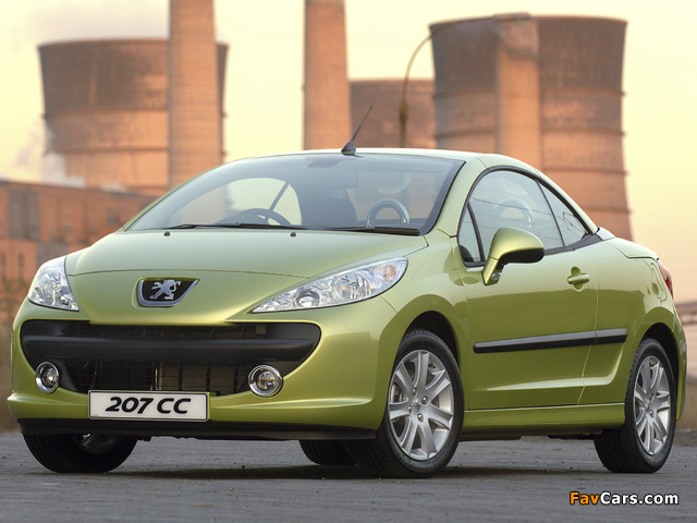 Images of Peugeot 207 CC ZA-spec 2007–10 (640 x 480)