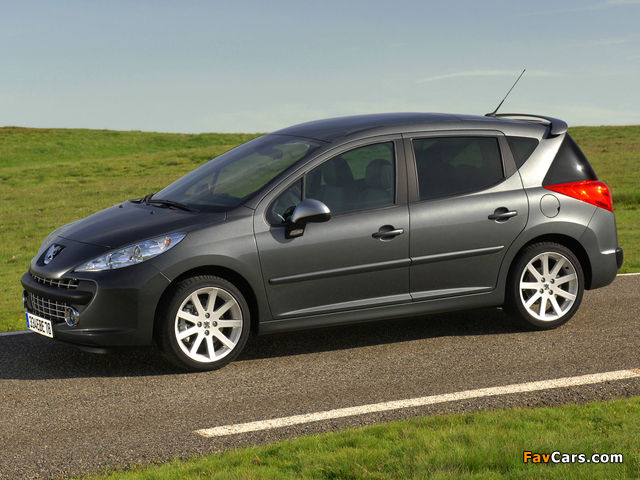 Images of Peugeot 207 RC SW 2008–09 (640 x 480)