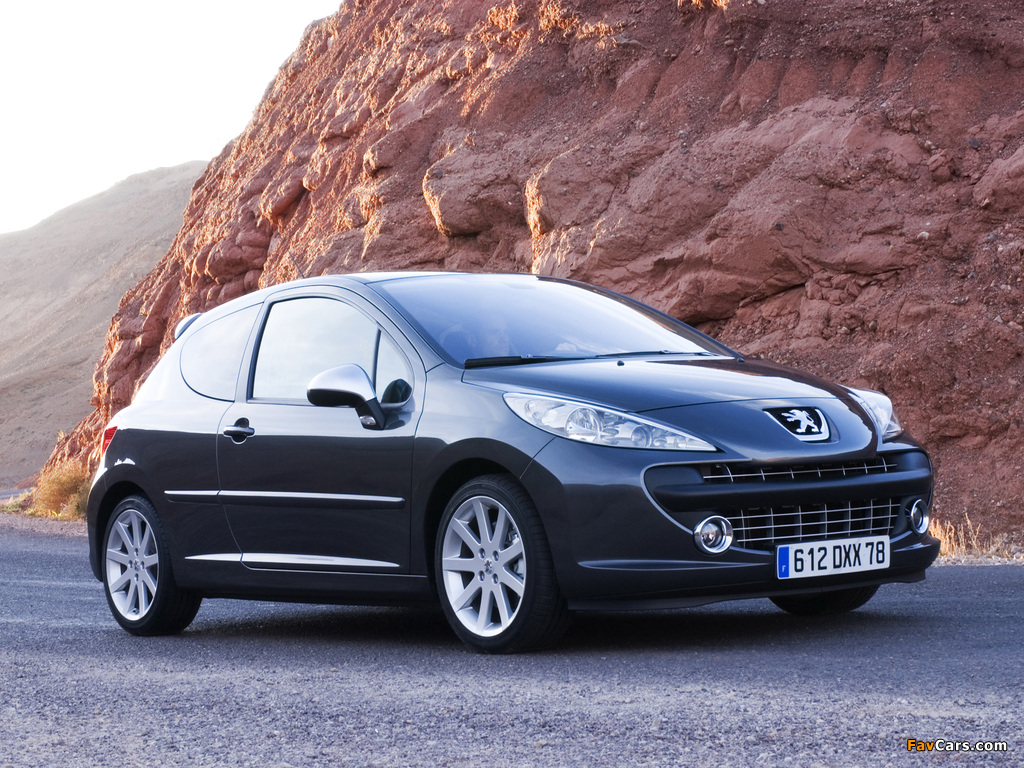 Peugeot 207 RC 2007–09 images (1024 x 768)