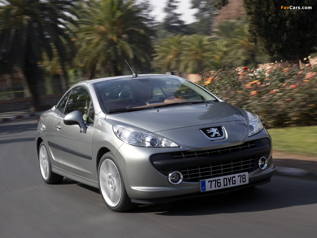 Peugeot 207 CC 2007–09 photos (1024 x 768)